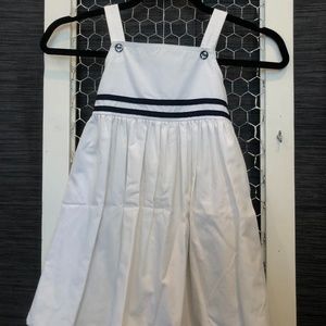 Children's white sailor dress